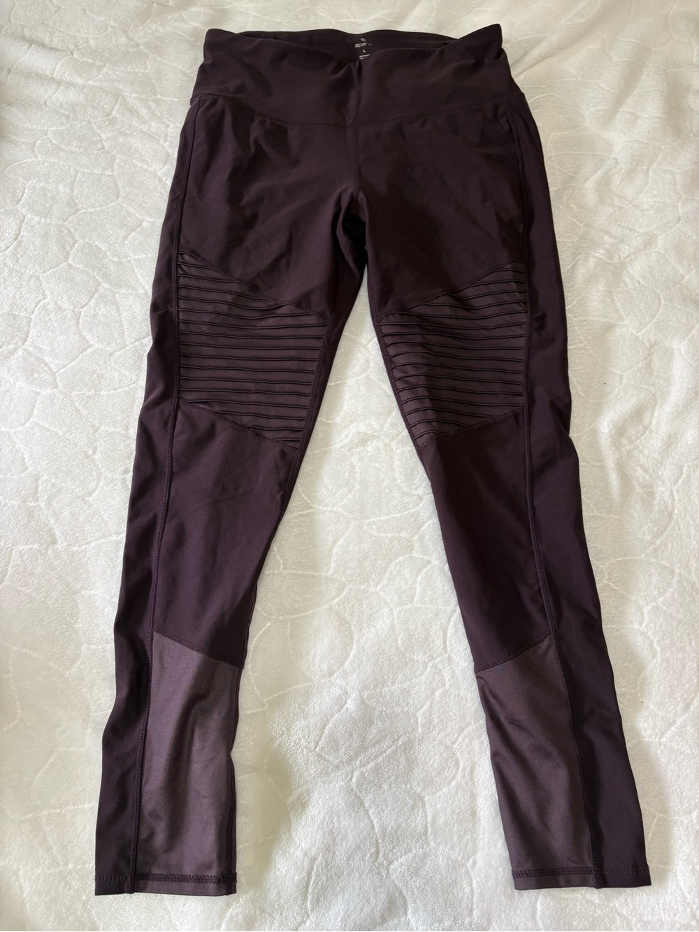 Apana Deep Plum High-Waist Performance Leggings